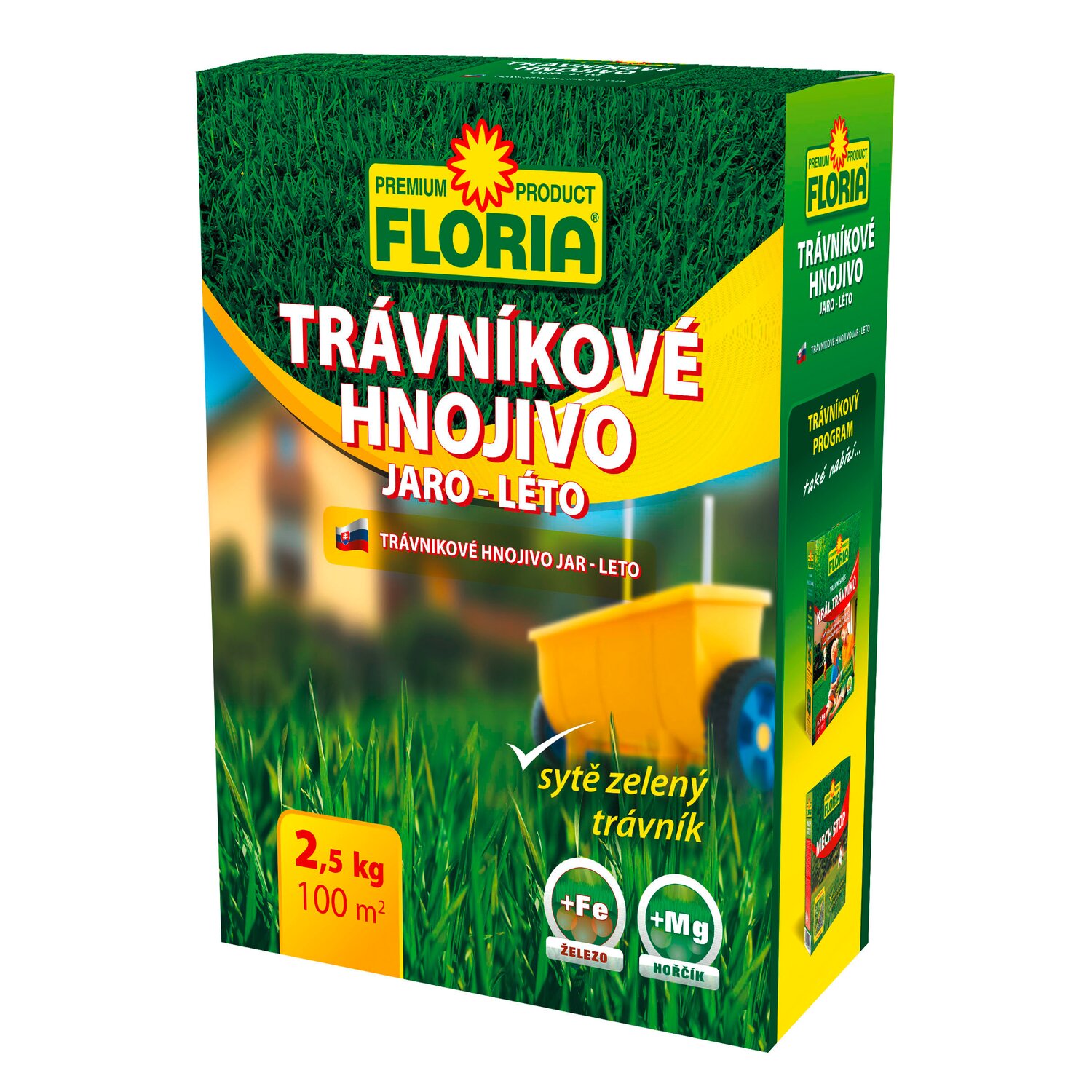 Hnojivo trávnikové jar-leto 2,5 kg Flori