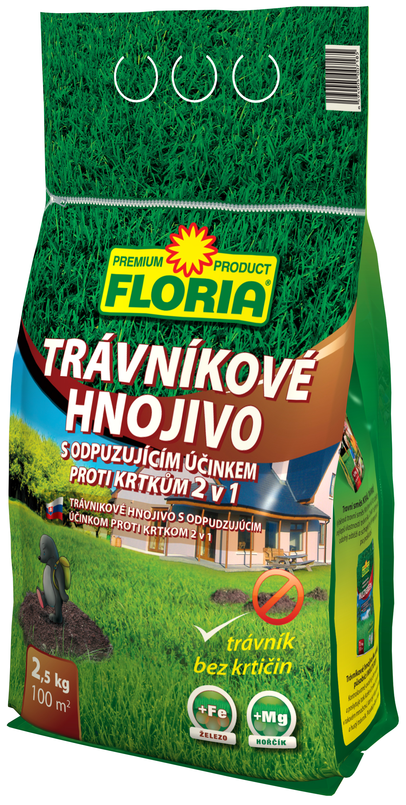 Hnojivo trávnikové proti krtom  2,5 kg