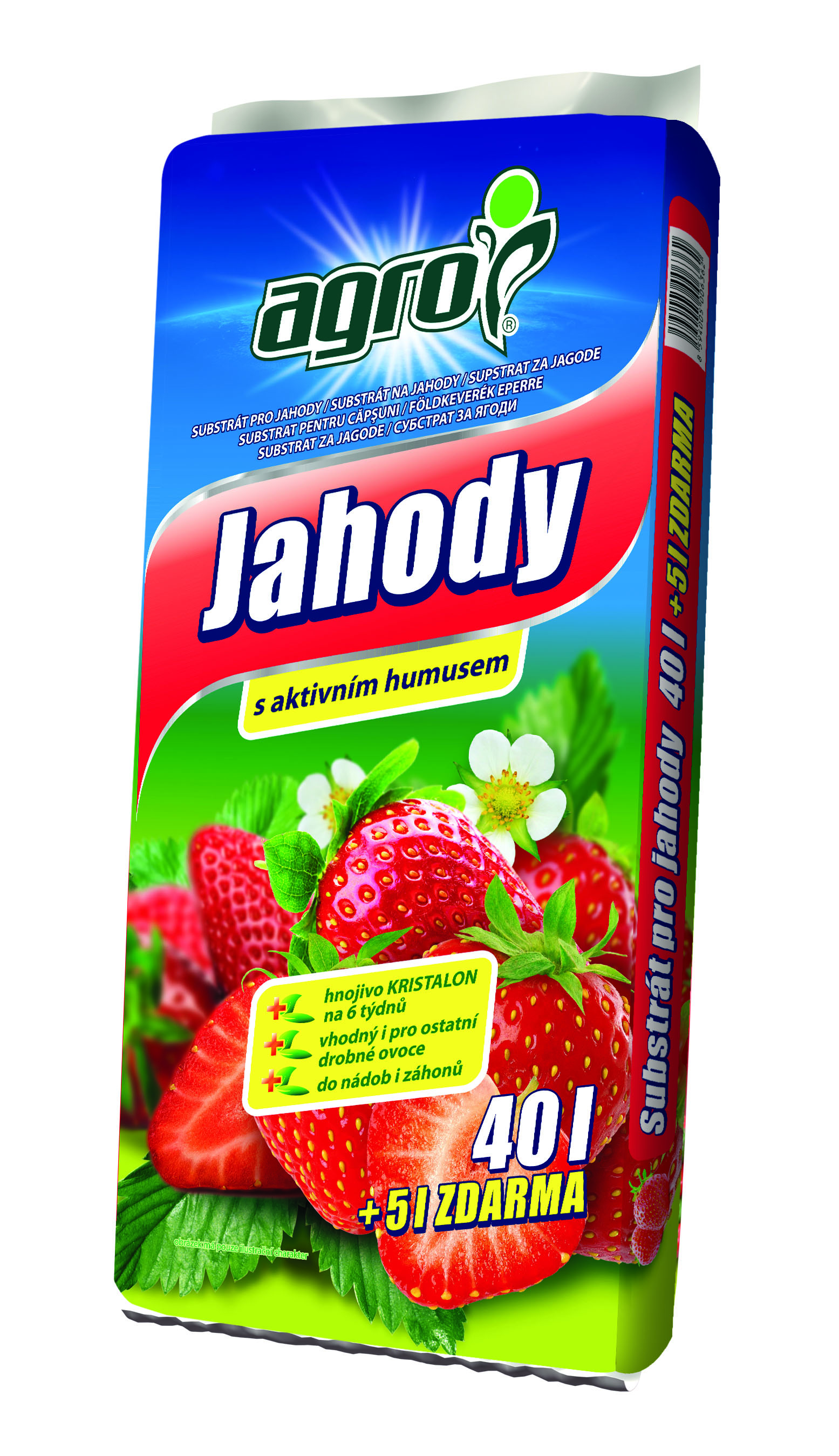 Substrát na jahody 40+5 L AGRO