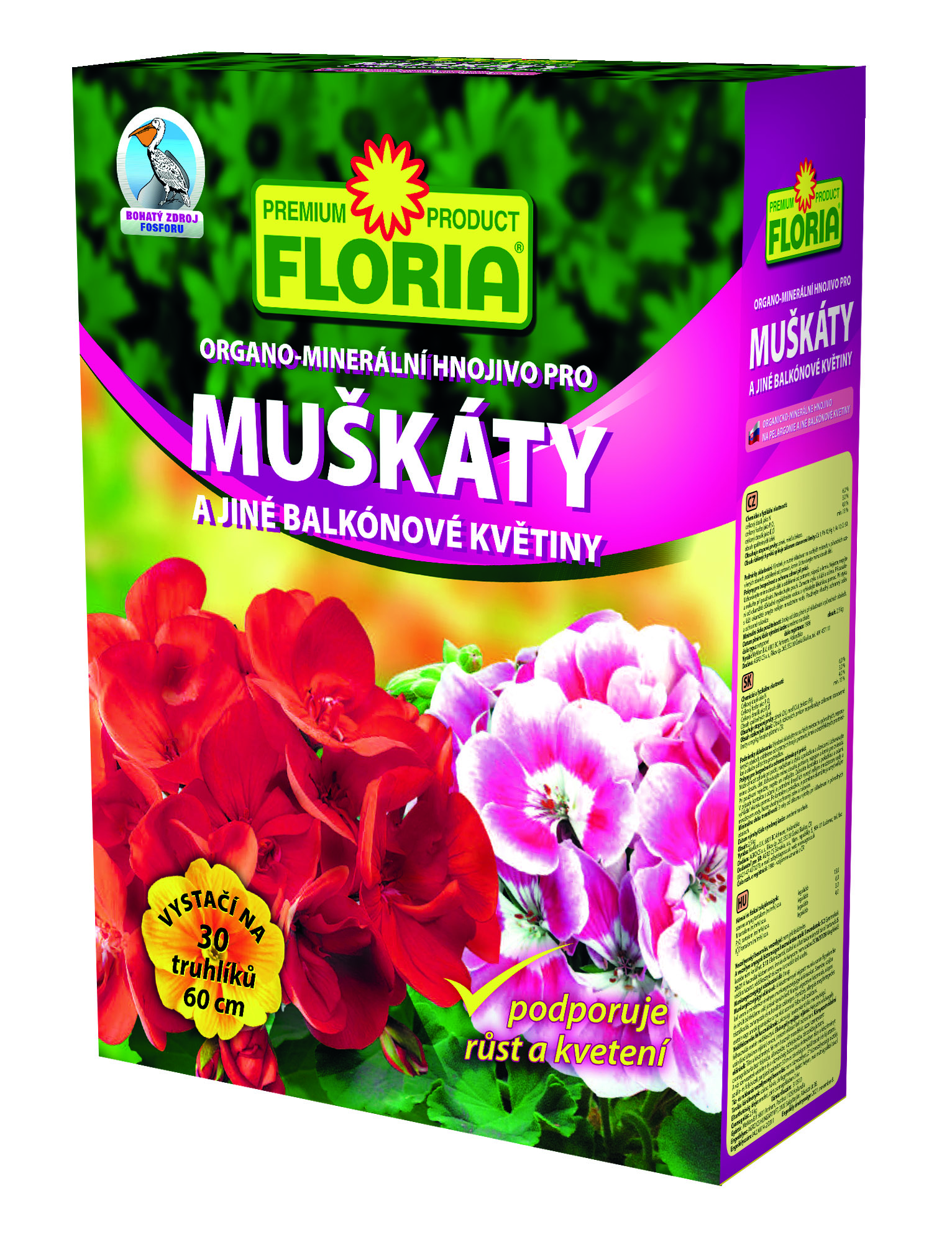 Hnojivo na MUŠKÁTY 2,5 kg FLORIA