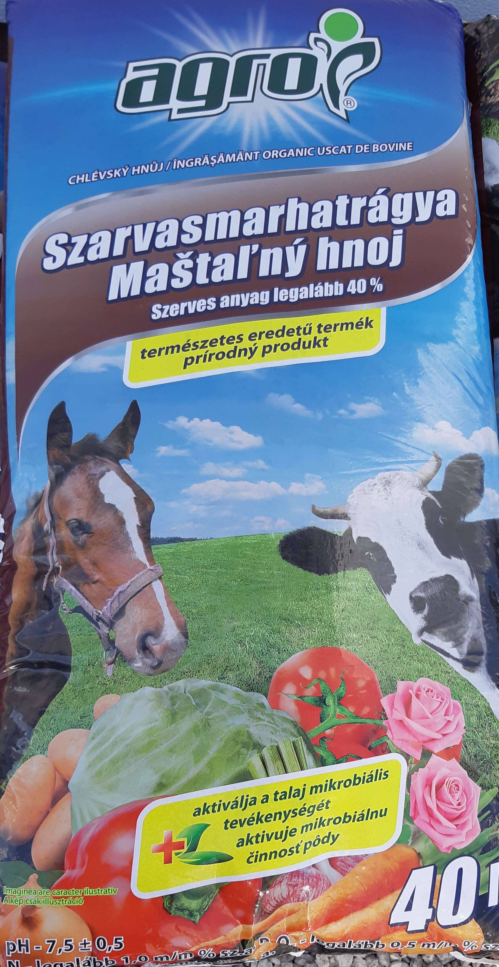 Maštaľný hnoj 40 L Agro